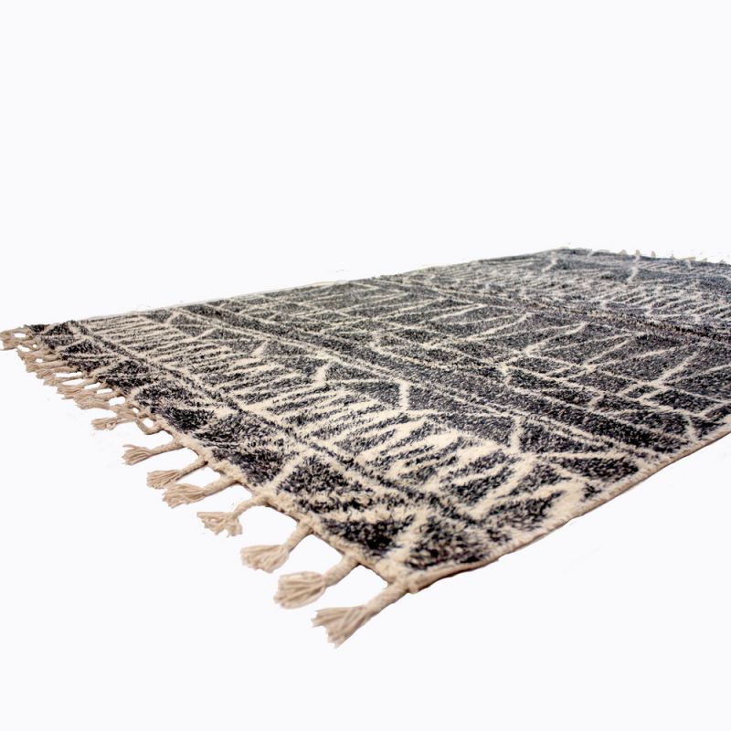 Χαλί Morocan 120x180 μαύρο τυπωμένο