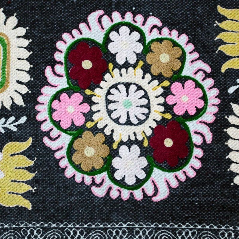 Χαλί 120x180 Tropical flowers ανθρακί