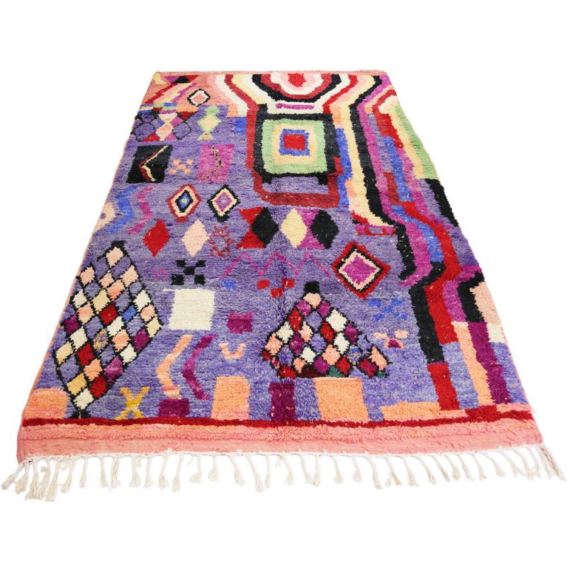 Handmade vintage morrocan rug 247x156cm