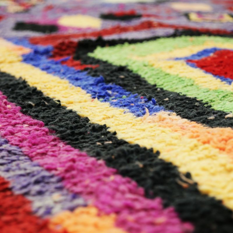 Handmade vintage morrocan rug 247x156cm