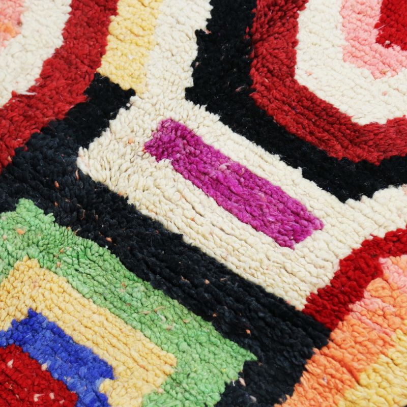 Handmade vintage morrocan rug 247x156cm