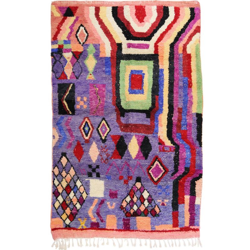 Handmade vintage morrocan rug 247x156cm