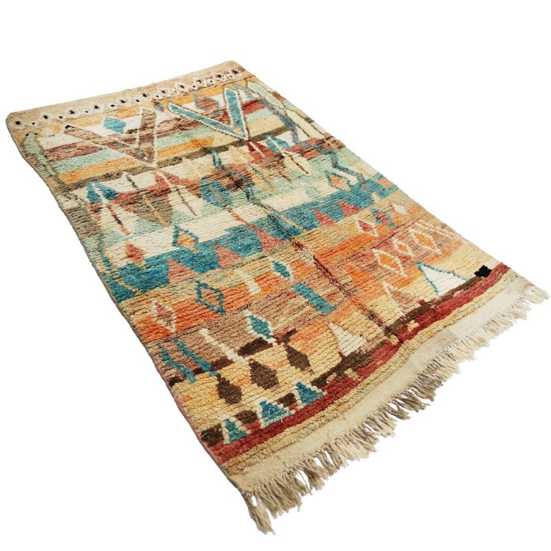 Handmade vintage morrocan rug 244x153cm