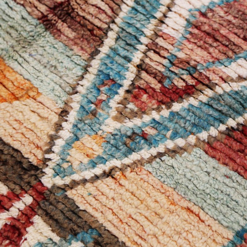 Handmade vintage morrocan rug 244x153cm