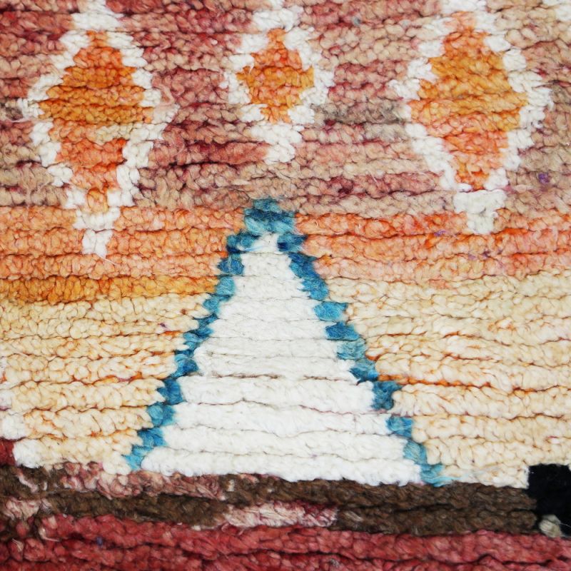 Handmade vintage morrocan rug 244x153cm