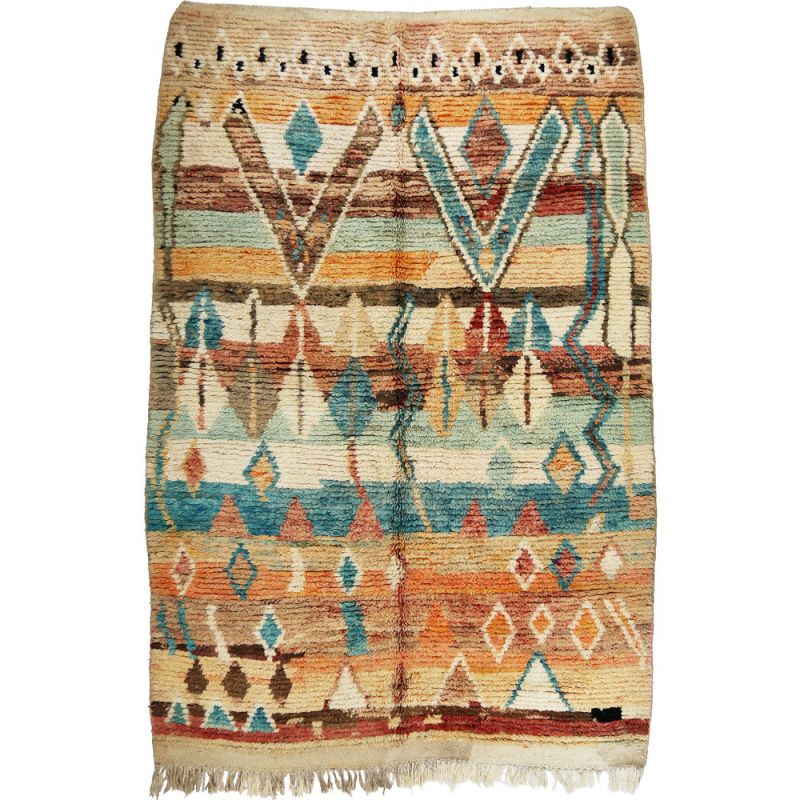 Handmade vintage morrocan rug 244x153cm