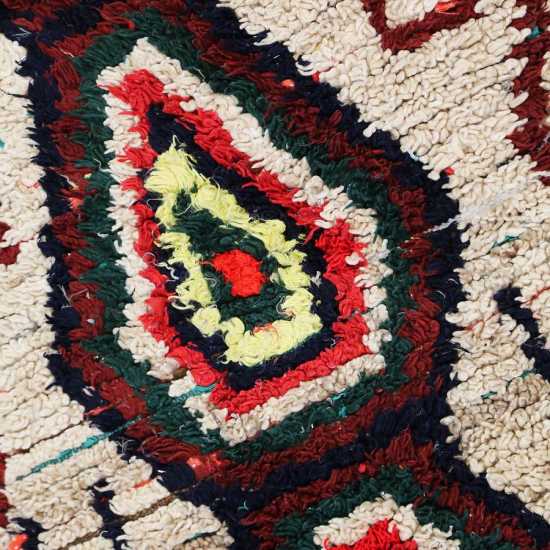Handmade vintage morrocan rug 276x90cm