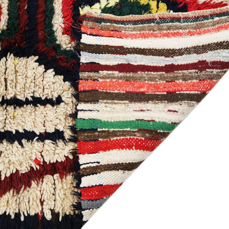 Handmade vintage morrocan rug 276x90cm