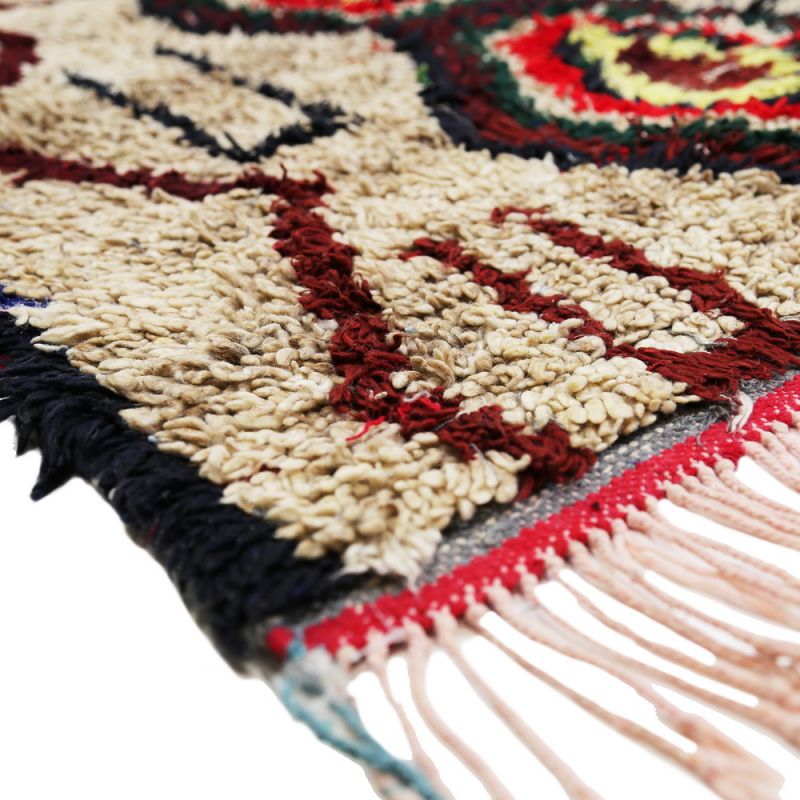 Handmade vintage morrocan rug 276x90cm