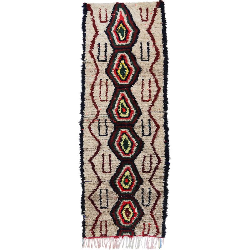 Handmade vintage morrocan rug 276x90cm