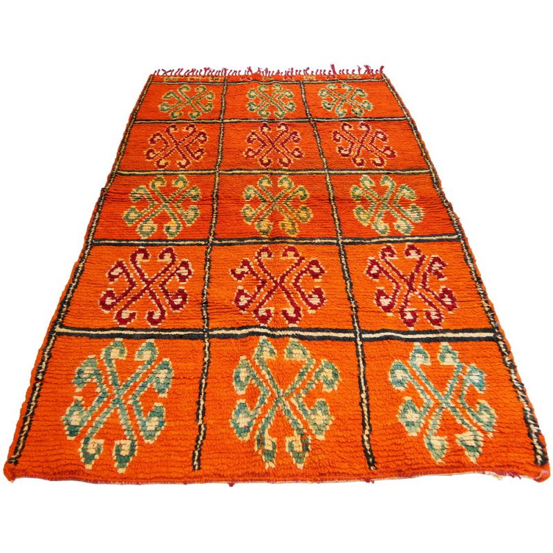 Handmade vintage morrocan rug 226x138cm
