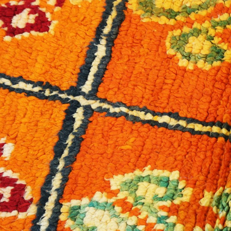 Handmade vintage morrocan rug 226x138cm