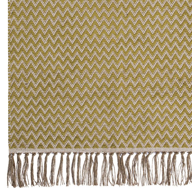 Zigzag weave rug old Gold 75 x 120cm