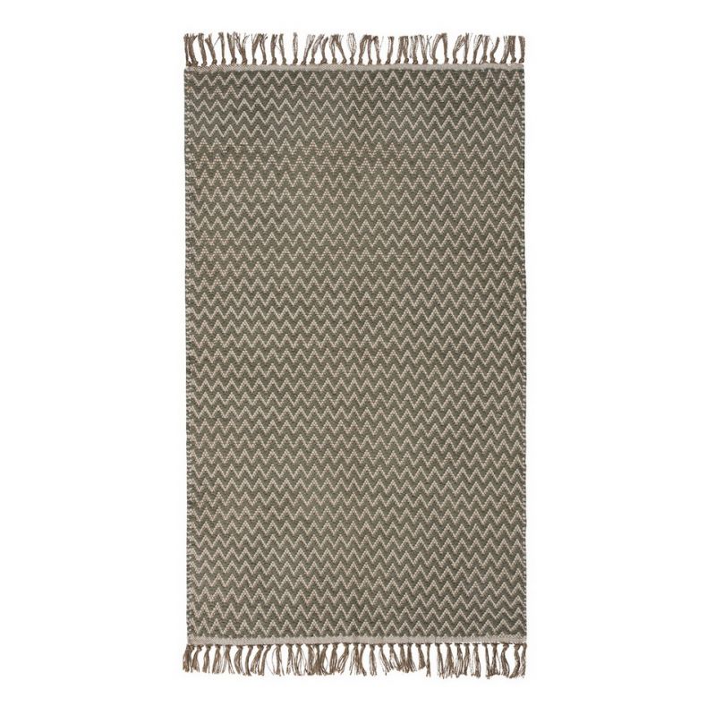 Zigzag weave rug Vintage Sage 75 x 120cm