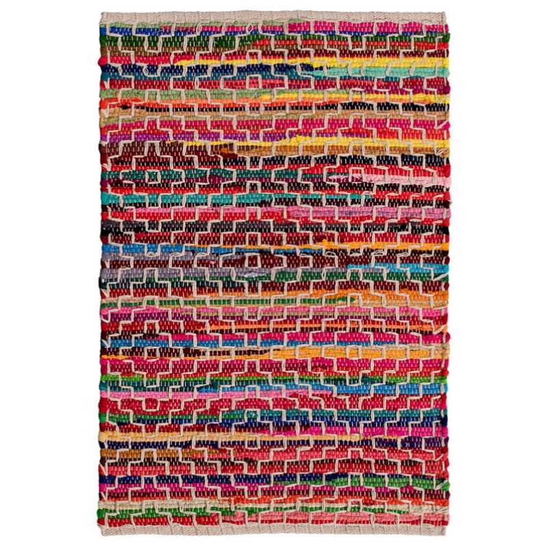 Mandira recycled cotton rag rug, 60 x 90cm