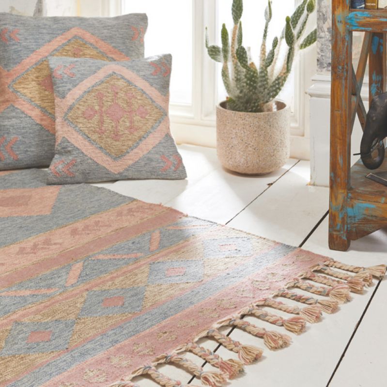 Miramar Handloom Recycled Indian Kilim Rug, 75 x 240cm