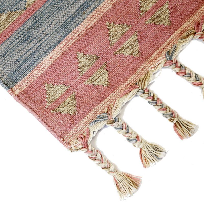 Miramar Handloom Recycled Indian Kilim Rug, 75 x 240cm