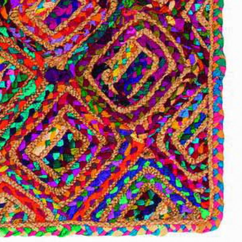 Χαλί Diamond γιούτα chindi 90 x 150εκ.