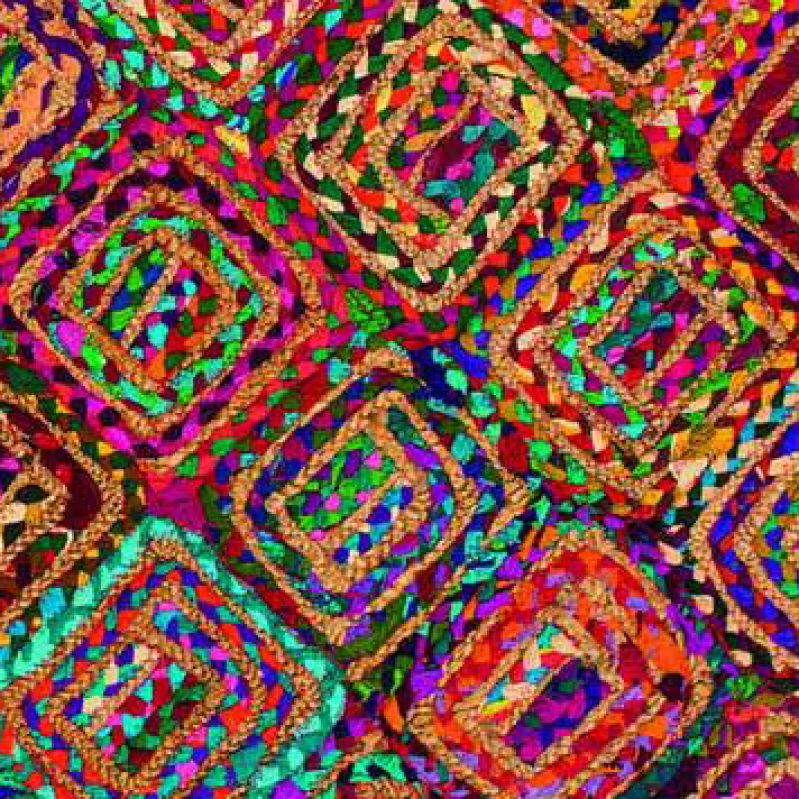 Χαλί Diamond γιούτα chindi 90 x 150εκ.