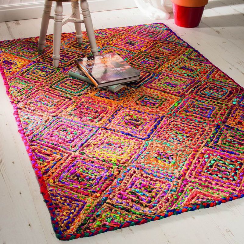 Χαλί Diamond γιούτα chindi 90 x 150εκ.