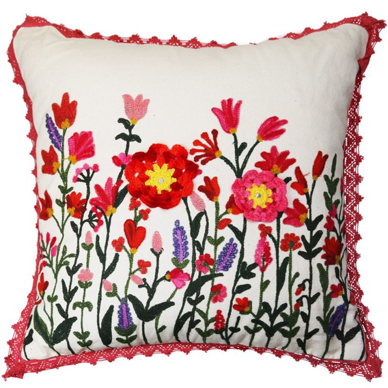 Cushion with poppies  45x45cm