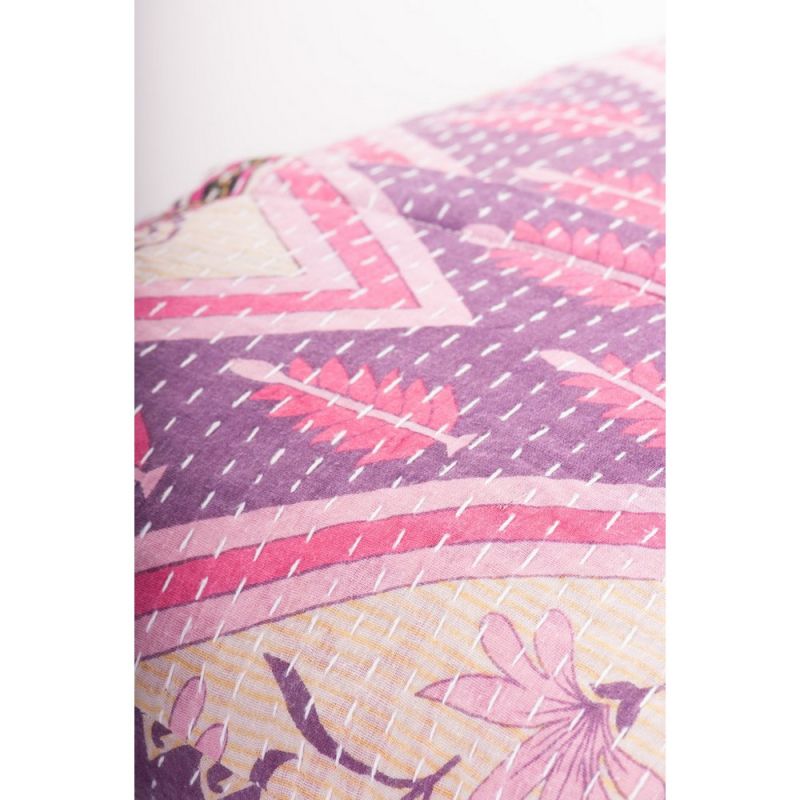 Old cotton sari cushion cover