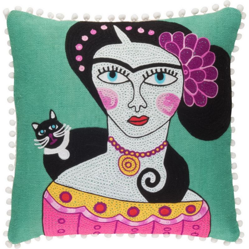 Day of the dead cotton cushion 45cm