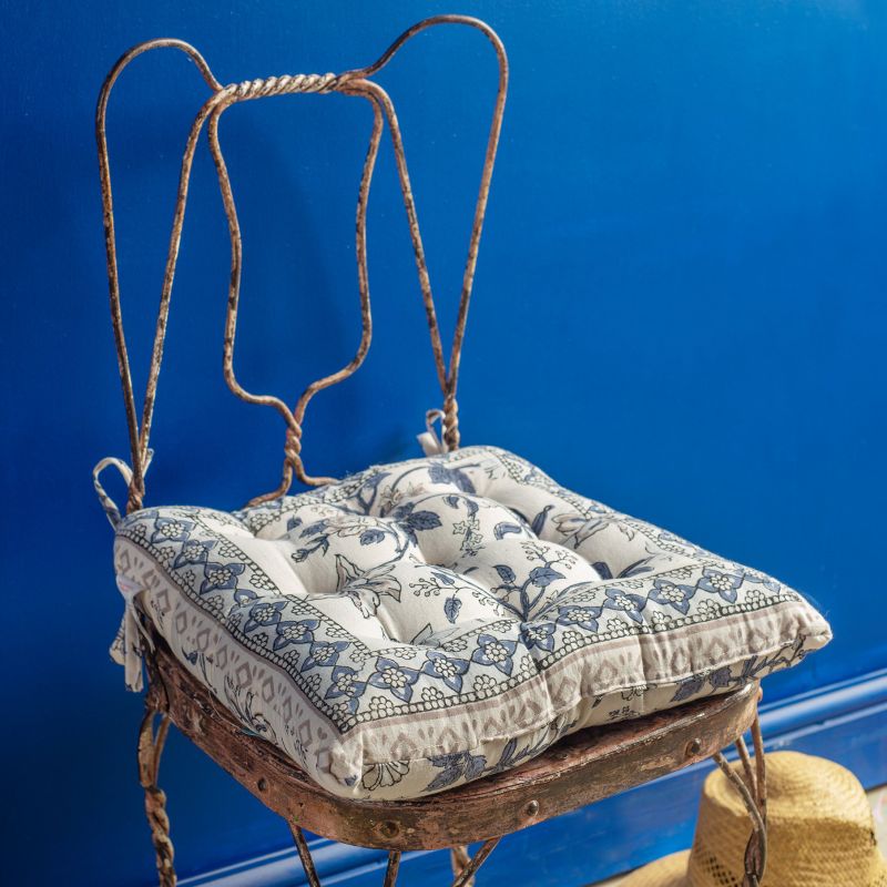 Lille cotton chair pad 40x40cm