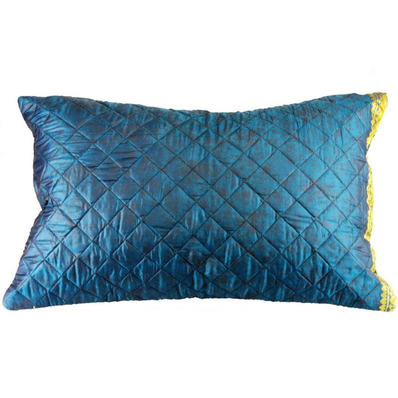 Recycled silk cushion 50x35cm