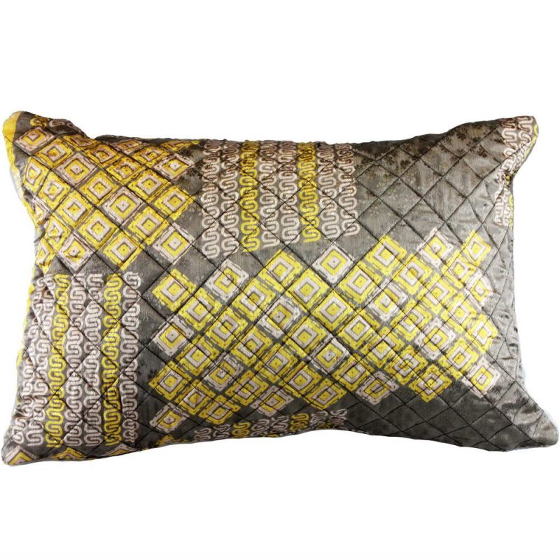 Recycled silk cushion 50x35cm