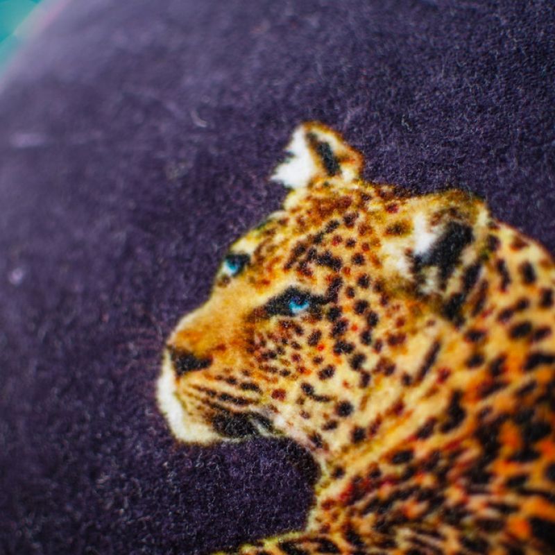 Tropical leopard cushion 50x50cm