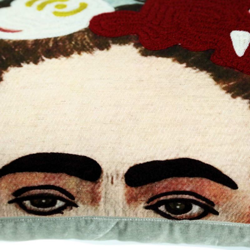 Frida Kahlo velvet Cushion 35x65 cm