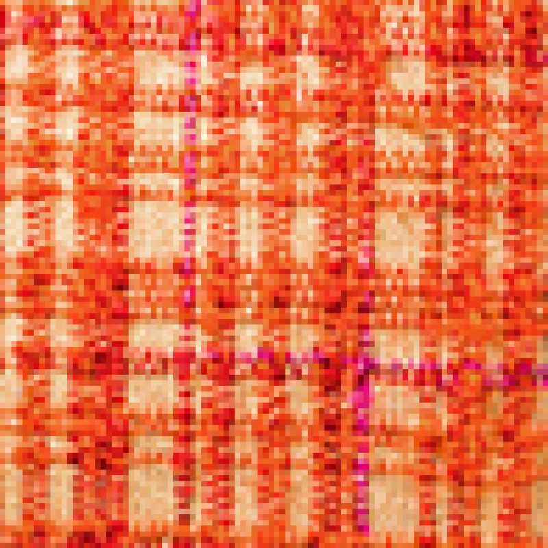 Woven cushion cover burnt orange design B