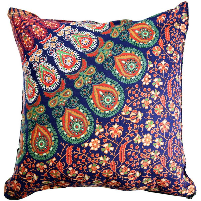 Peacock Cotton Cushion