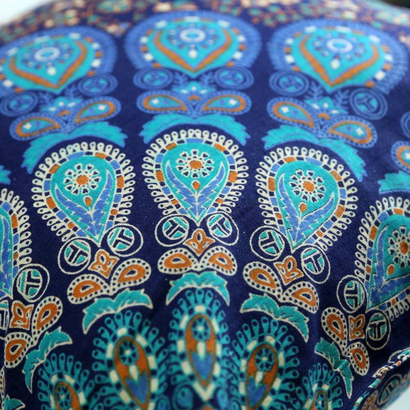 Peacock Cotton Cushion