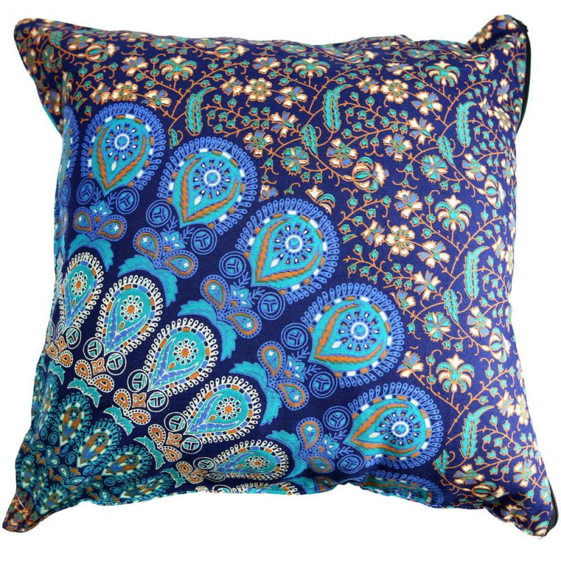 Peacock Cotton Cushion