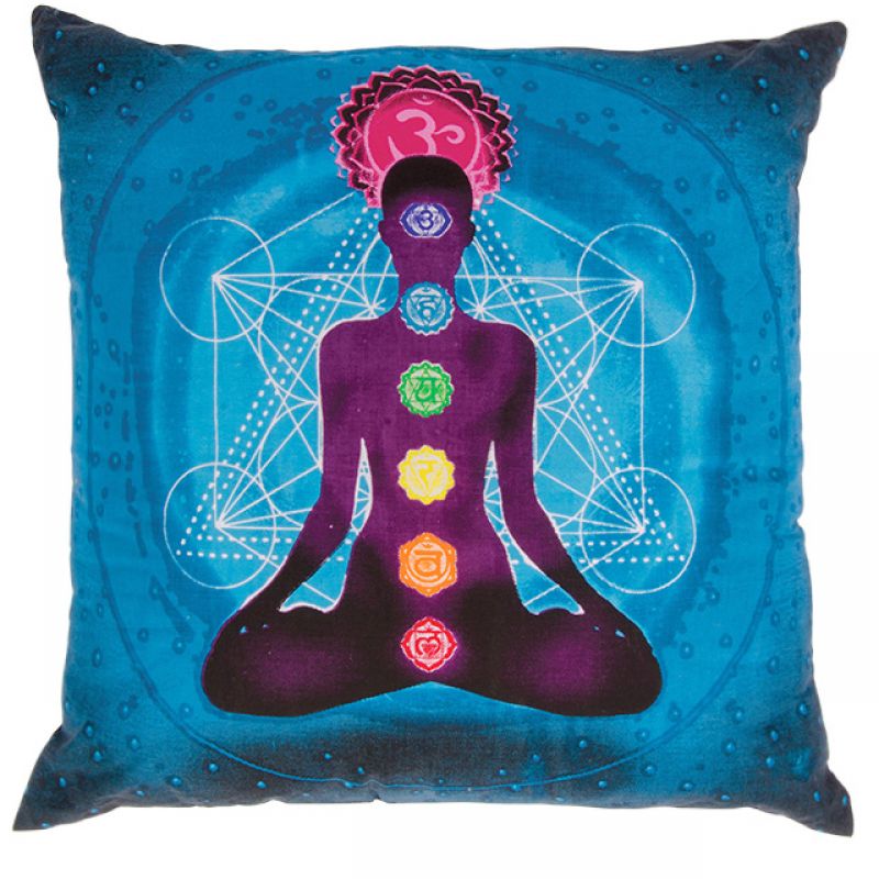 Chakra cushion, 50x50cm