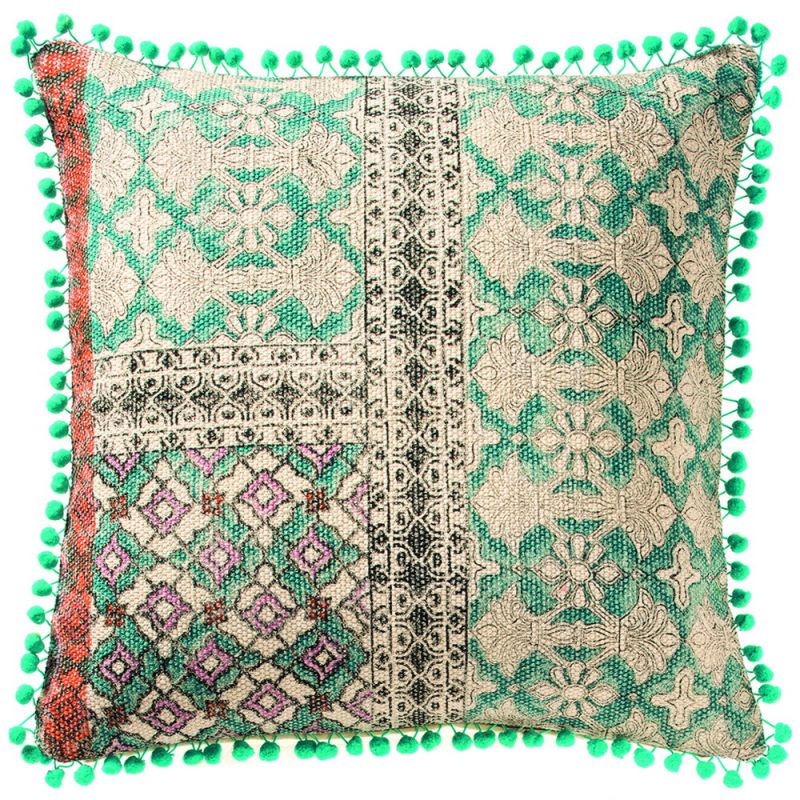 Tribal indian embroidered cushion cover, (B) 