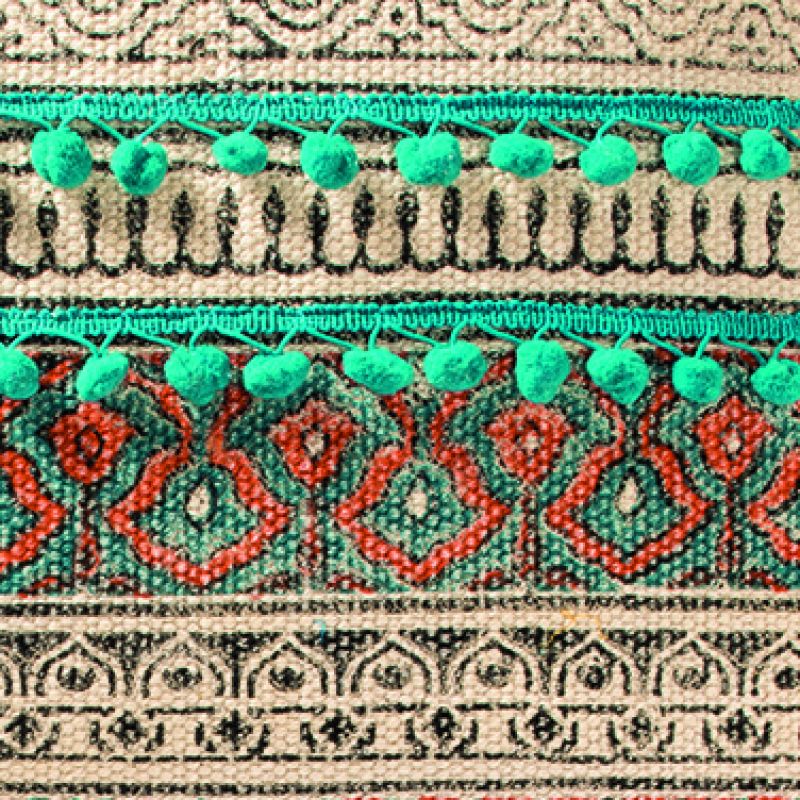 Tribal indian embroidered cushion cover, (C) 