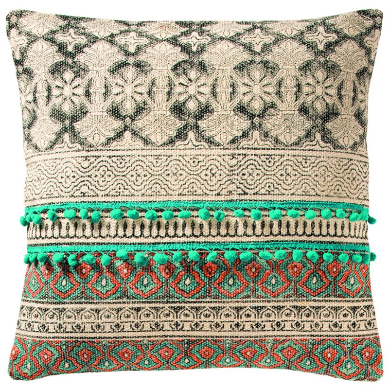 Tribal indian embroidered cushion cover, (C) 
