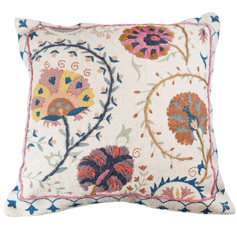 Μαξιλάρι 45x45εκ. Yasamin κέντημα suzani