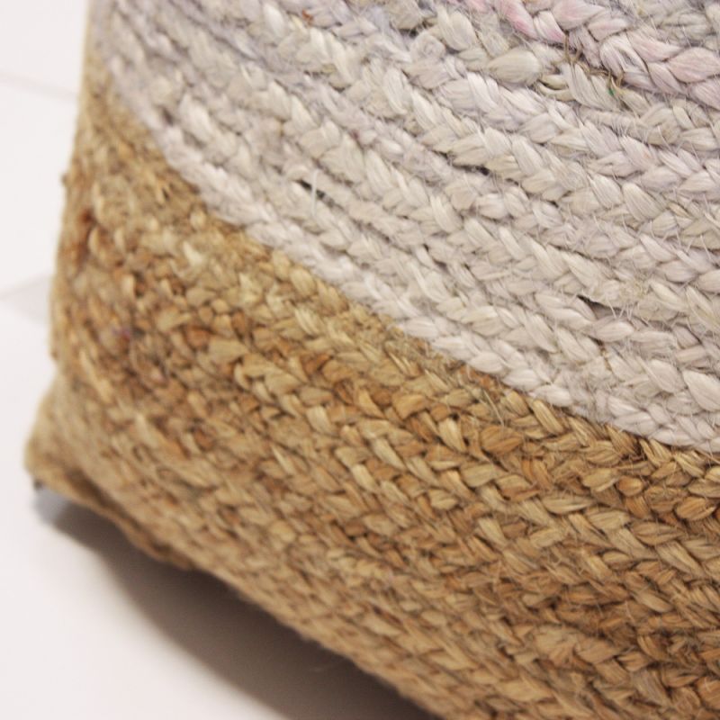 Jute pouf 45x45x45