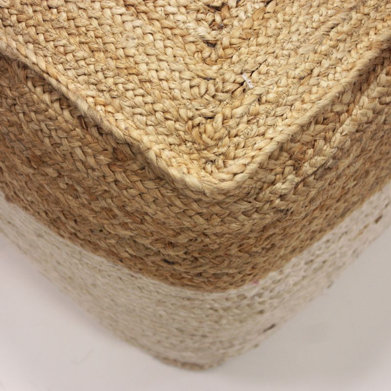 Jute pouf 45x45x45