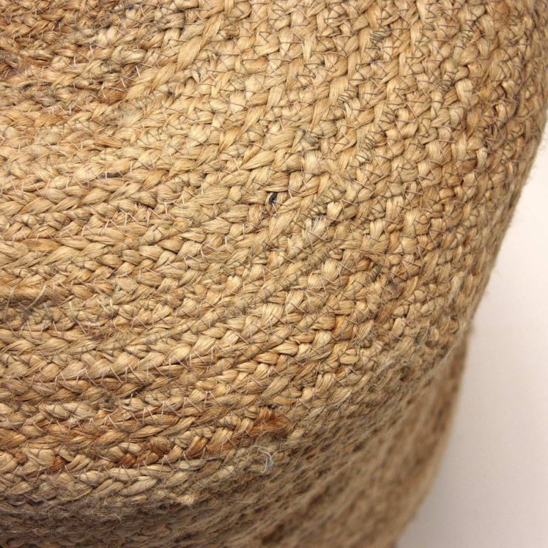 Round Jute pouf 45Dx45cm cotton filled