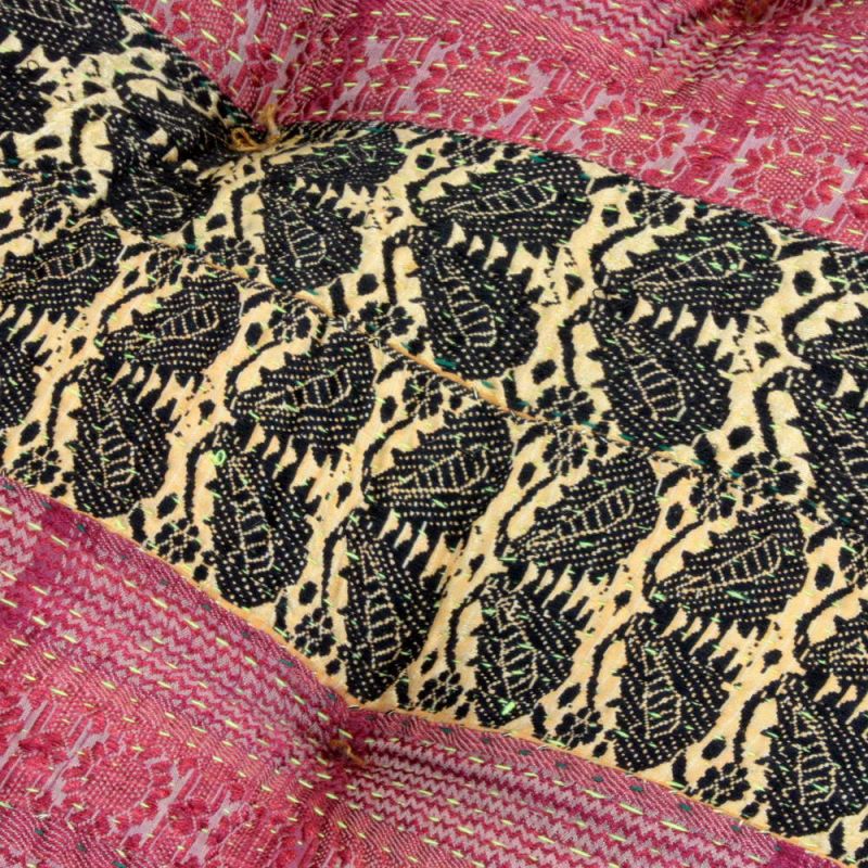 Silk Kantha floor cushion 56cm