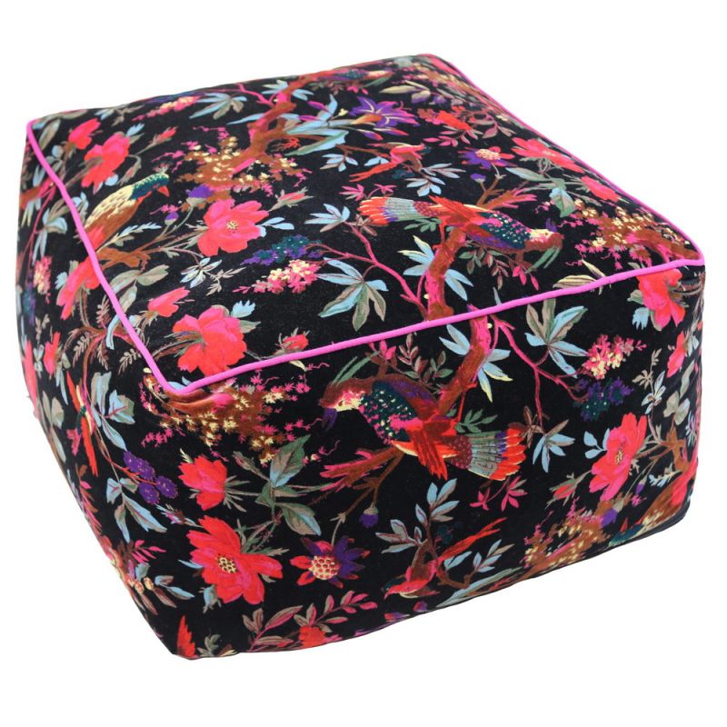 Pouf 60x60 velvet cotton