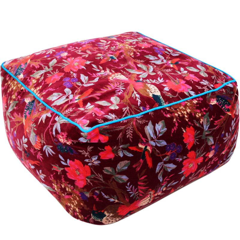 Pouf 60x60 velvet cotton