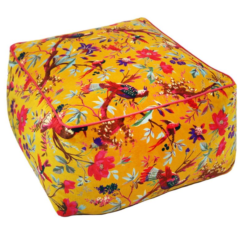 Pouf 60x60 velvet cotton