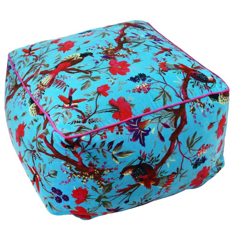 Pouf 60x60 velvet cotton