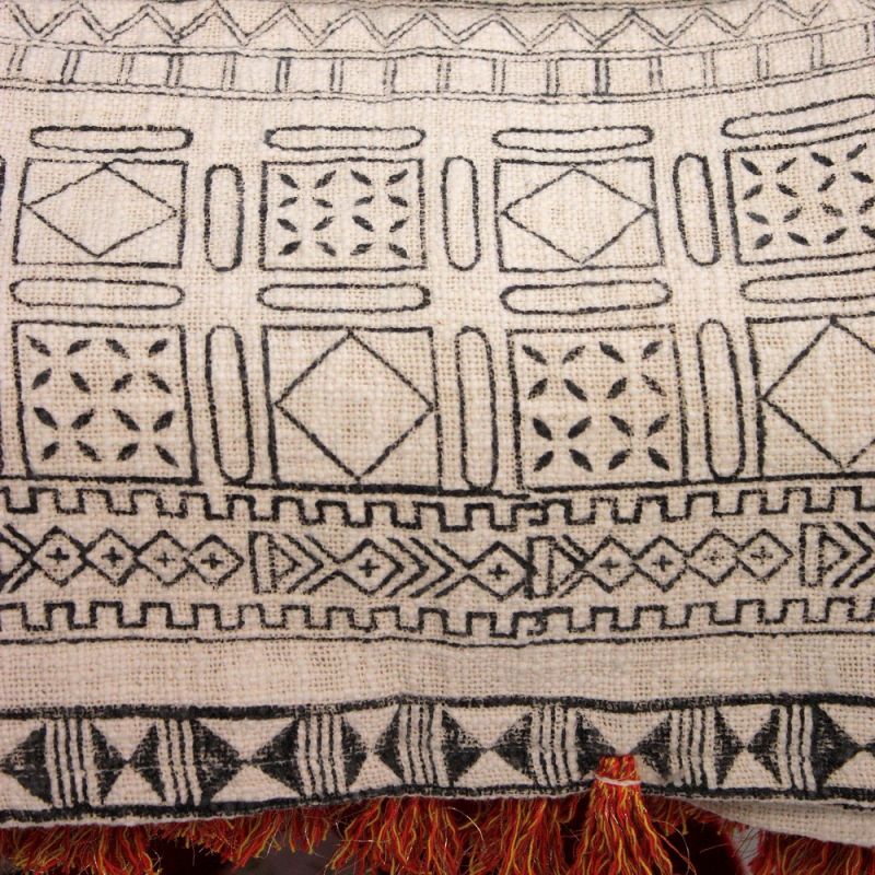 Cotton handblock printed throw 225x250